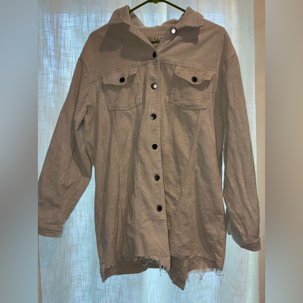POL Beige Corduroy Jacket